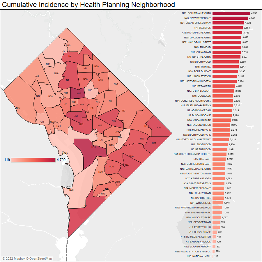 Positives by Neighborhood Positives by Neighborhood