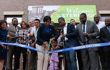Ribbon cutting at the Sterling