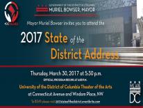 Mayor Muriel Bowser Invites you to attend the 2017 State of the District Address